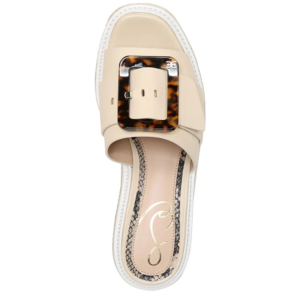 商品Sam Edelman|Women's Livi Buckle Wedge Sandals,价格¥439,第4张图片详细描述