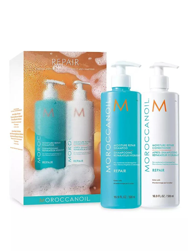 商品Moroccanoil|Moisture Repair Shampoo & Conditioner Value Size Duo,价格¥600,第1张图片