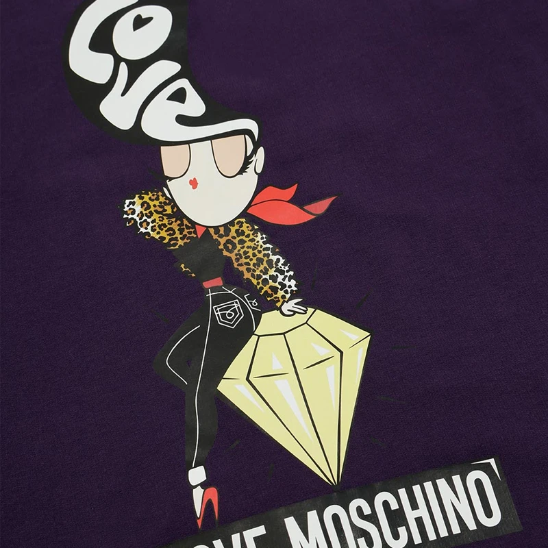 商品Moschino|MOSCHINO 深蓝色女士卫衣/帽衫 W631303-E1861-W14,价格¥1167,第1张图片