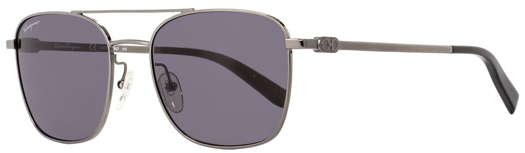 Salvatore Ferragamo Men's  Sunglasses SF158S 015 Gunmetal/Black 53mm商品第1张图片规格展示