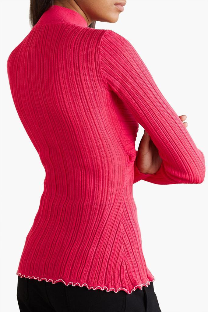 商品3.1 Phillip Lim|Twist-front ribbed cotton-blend top,价格¥2294,第3张图片详细描述