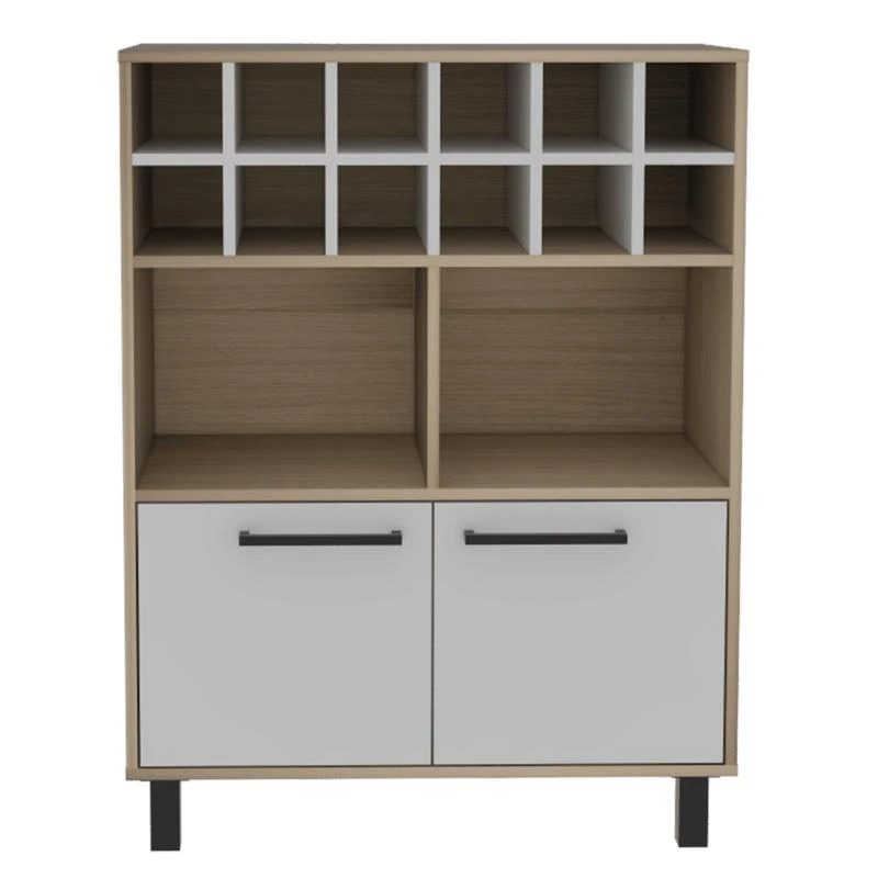 商品FM Furniture|Kaia Bar Cabinet, Twelve Wine Cubbies, Double Door Cabinet,价格¥910,第1张图片