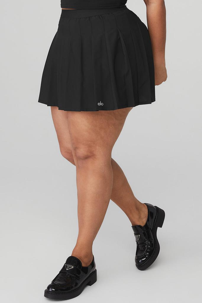 Varsity Tennis Skirt - Black商品第8张图片规格展示