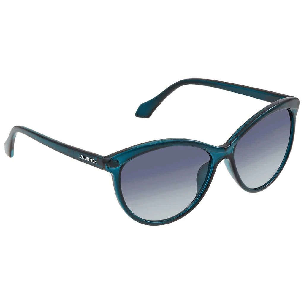 商品Calvin Klein|Blue Gradient Cat Eye Ladies Sunglasses CK19534S 430 58,价格¥187,第1张图片