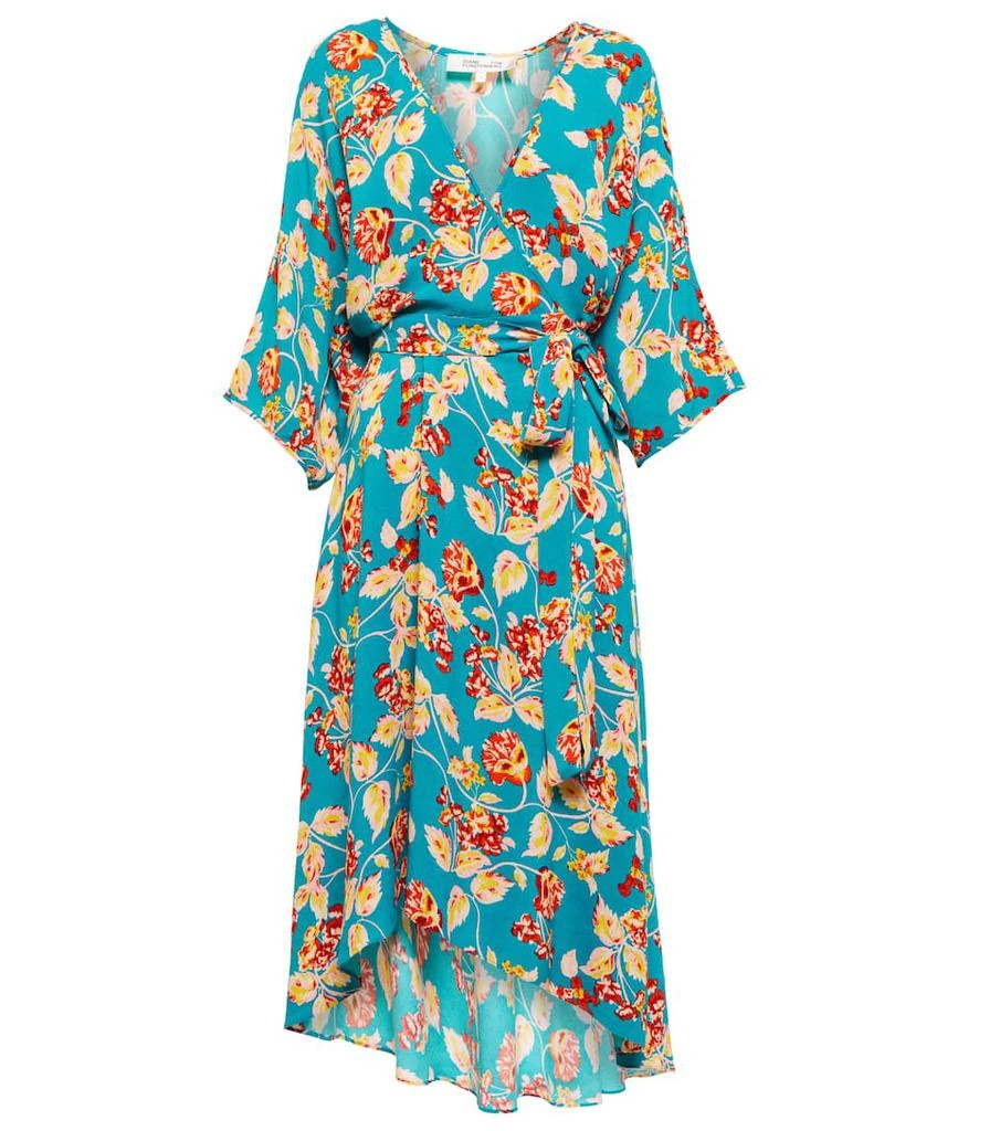 商品Diane von Furstenberg|Eloise asymmetric wrap dress,价格¥2257,第1张图片