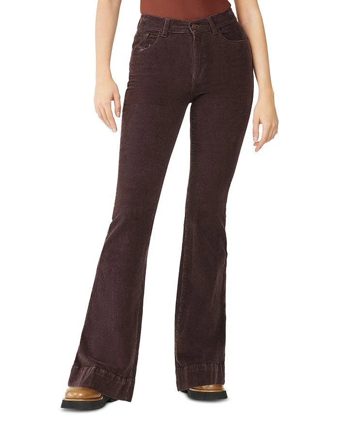 商品DL1961|Bridget High Rise Bootcut Jeans in Dark Cocoa	,价格¥936,第1张图片
