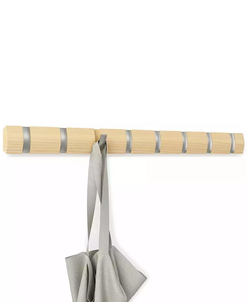 商品Umbra|Flip Wall-Mounted 8-Hook Coat Rack,价格¥377,第2张图片详细描述