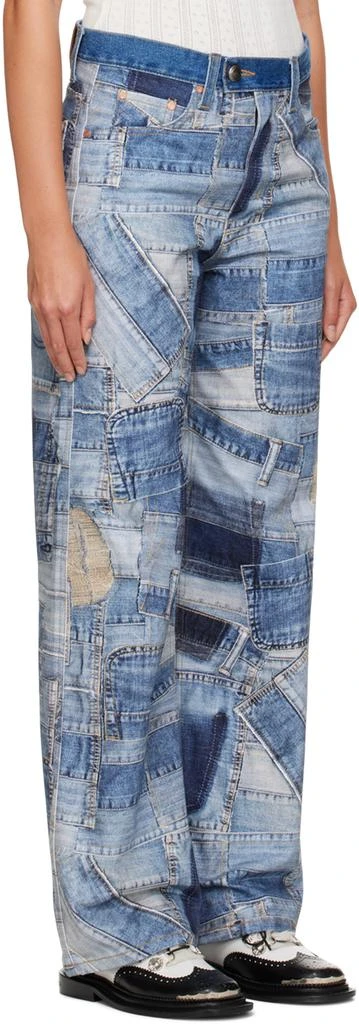 商品ANDERSSON BELL|Blue Patchwork Jeans,价格¥774,第2张图片详细描述