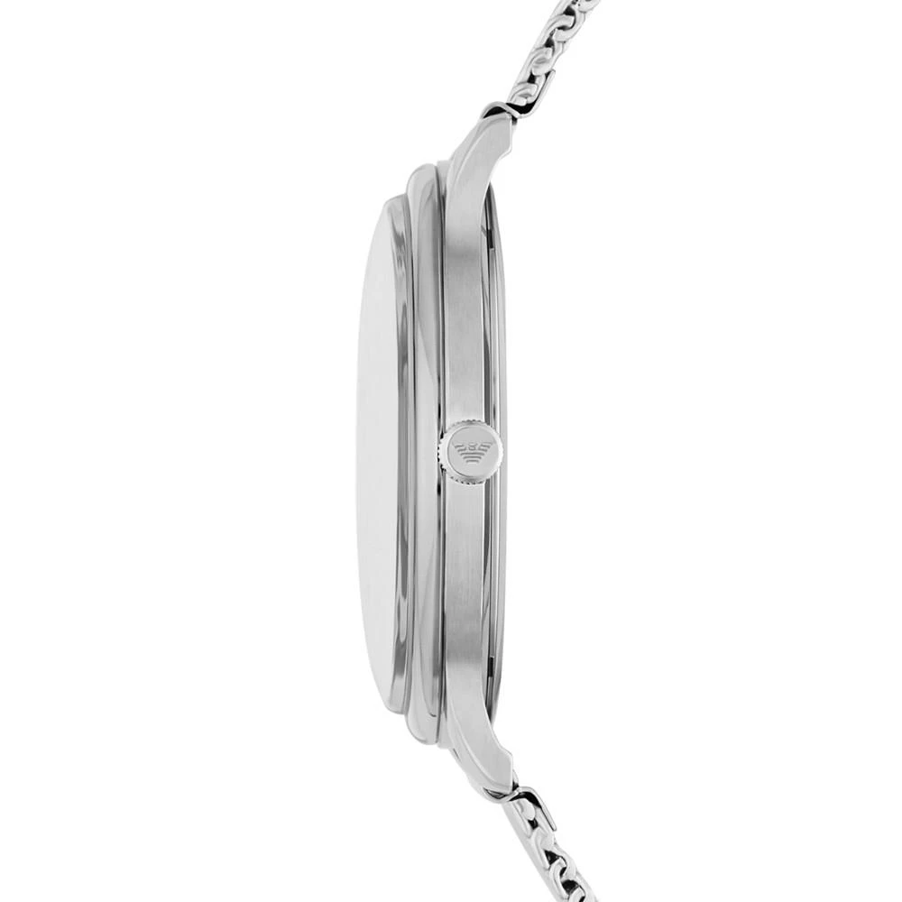 商品Emporio Armani|Men's Minimalist Stainless Steel Mesh Bracelet Watch 42mm,价格¥1695,第2张图片详细描述