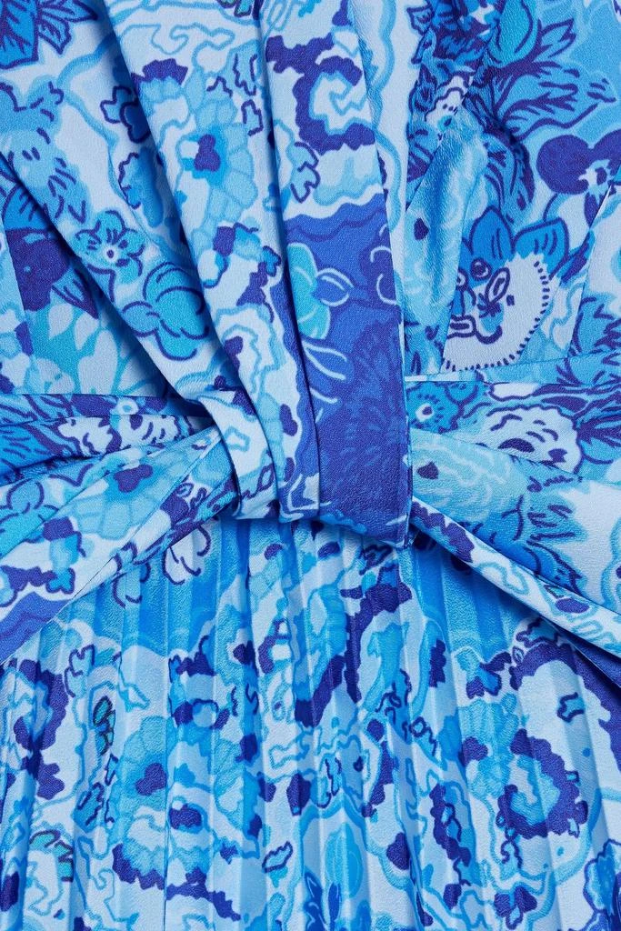 商品Derek Lam|Pleated ruffled floral-print crepe midi dress,价格¥2170,第4张图片详细描述