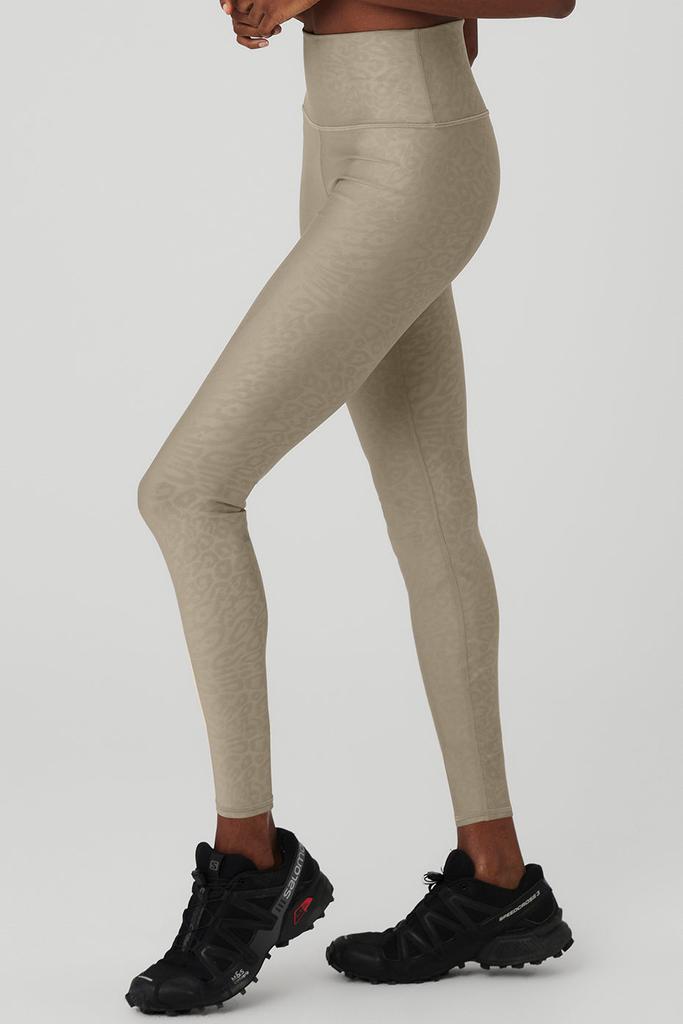 Airlift High-Waist Leopard Debossed Legging - Gravel商品第3张图片规格展示