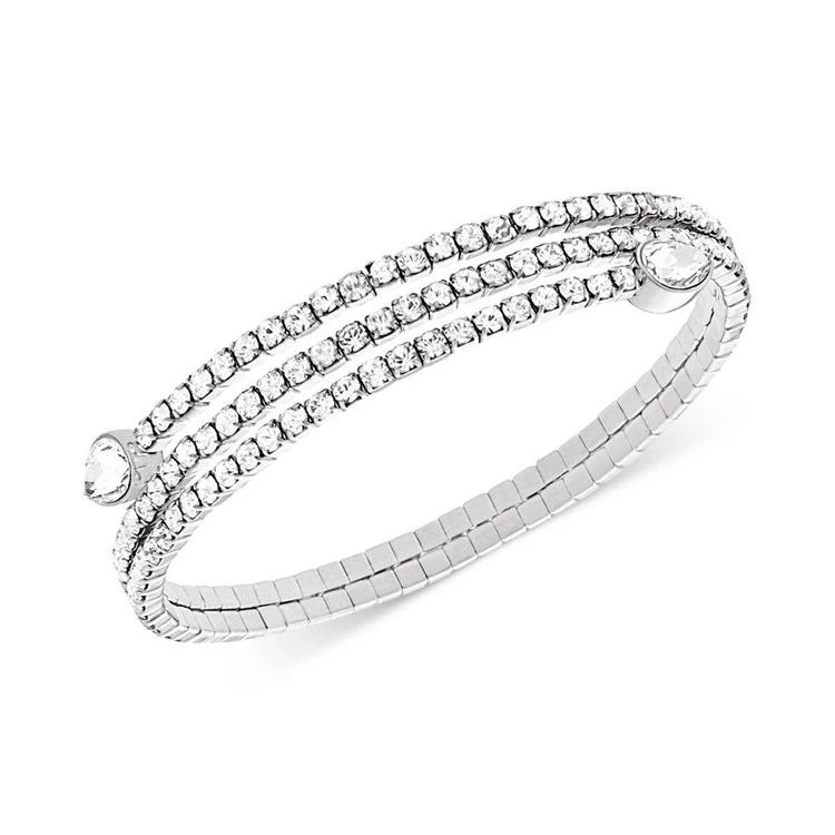 商品Swarovski|Twisty Crystal Pear-Shaped Bangle Bracelet,价格¥519,第1张图片