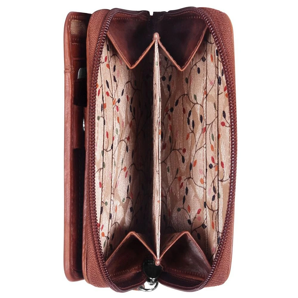 商品Mancini Leather Goods|Casablanca Collection RFID Secure Small Clutch Wallet,价格¥661,第5张图片详细描述