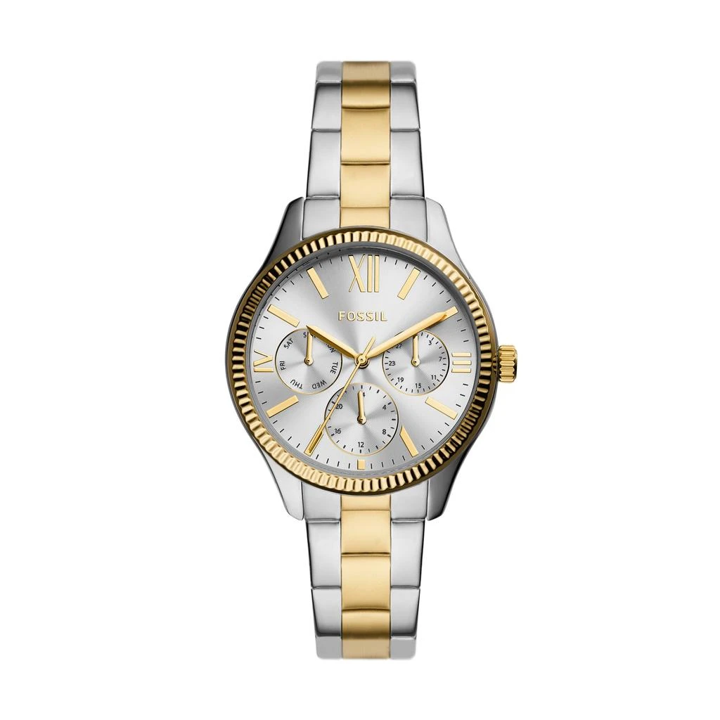 商品Fossil|Women's Rye Multifunction, Silver-Tone Alloy Watch,价格¥550,第1张图片