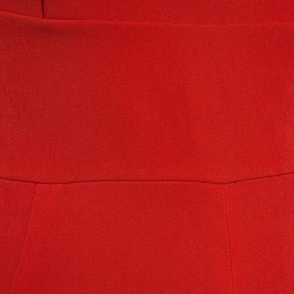 商品[二手商品] ROLAND MOURET|Roland Mouret Red Crepe Colston One Shoulder Jumpsuit S,价格¥1112,第3张图片详细描述
