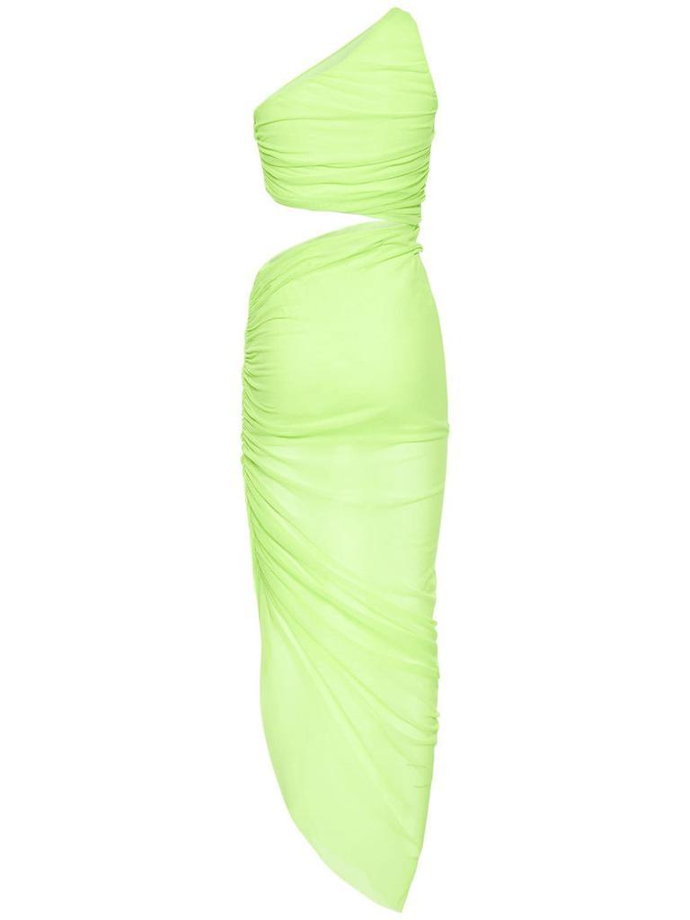 商品PRABAL GURUNG|Mesh One Shoulder Midi Dress,价格¥2327,第5张图片详细描述