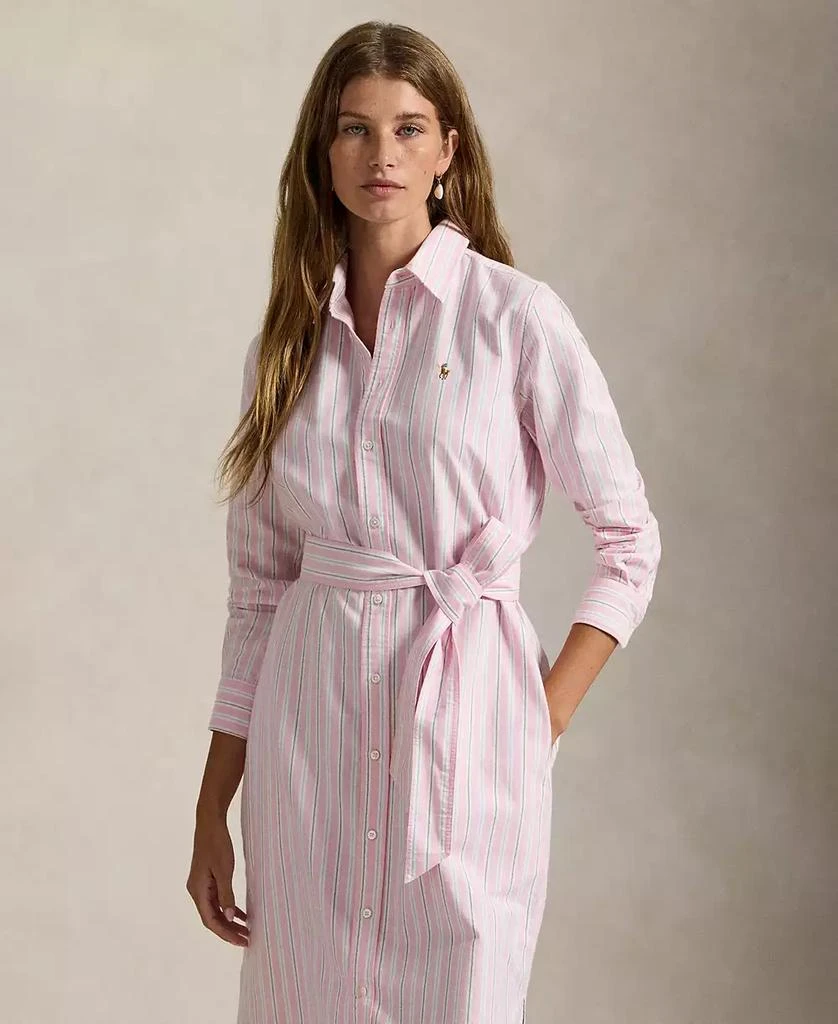 商品Ralph Lauren|Women's Belted Cotton Oxford Shirtdress,价格¥1687,第3张图片详细描述