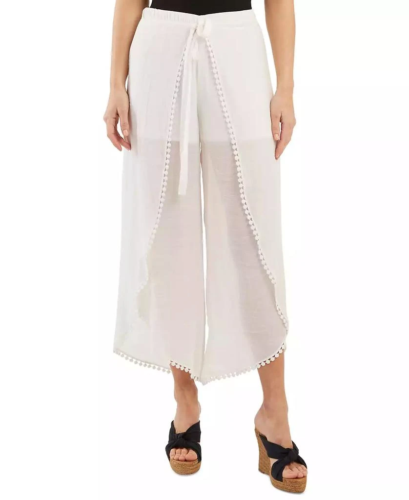 商品BCX|Juniors' Tie-Front Gauze Cropped Pants,价格¥291,第1张图片