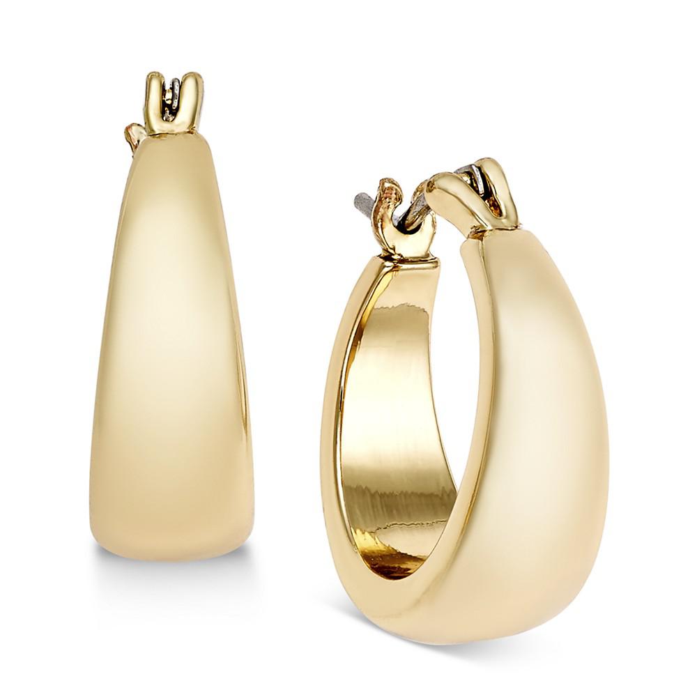 Gold-Tone Huggie Hoop Earrings商品第1张图片规格展示