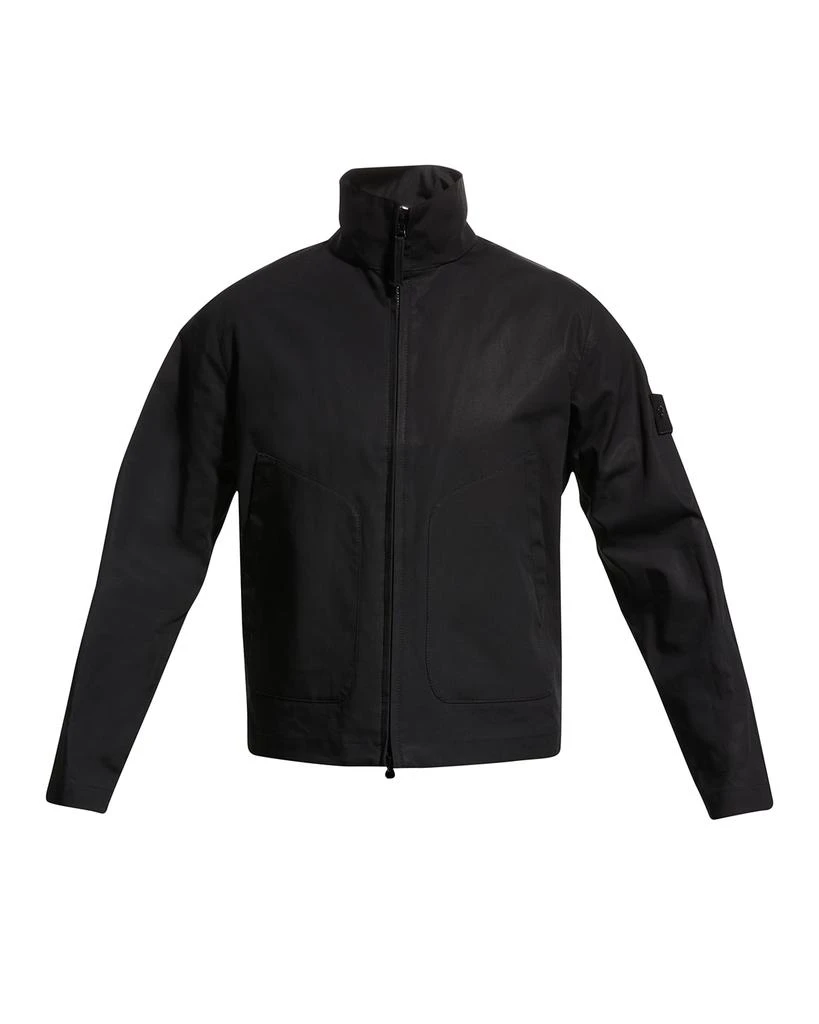 商品Stone Island|Ghost Cotton Mac Blouson Jacket with Hidden Hood,价格¥2983,第2张图片详细描述