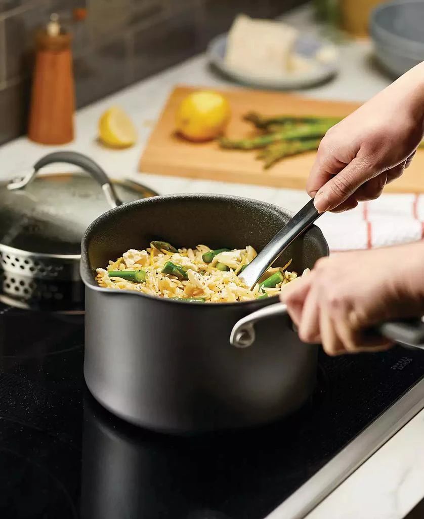 商品Circulon|A1 Series with ScratchDefense Technology Aluminum 3-Quart Nonstick Induction Straining Sauce Pan with Lid,价格¥526,第4张图片详细描述