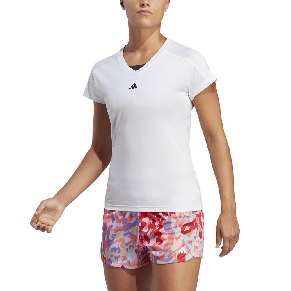 商品Adidas|Women's Training Essentials Logo V-neck T-shirt,价格¥209,第1张图片