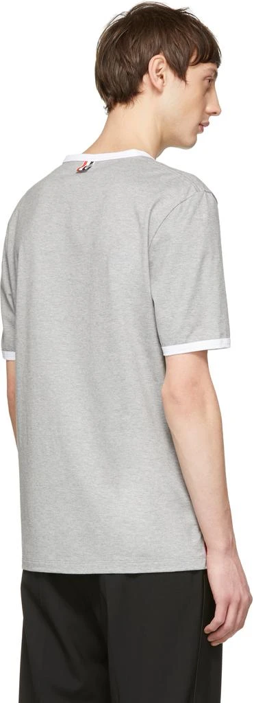 商品Thom Browne|Grey Ringer T-Shirt,价格¥2423,第3张图片详细描述
