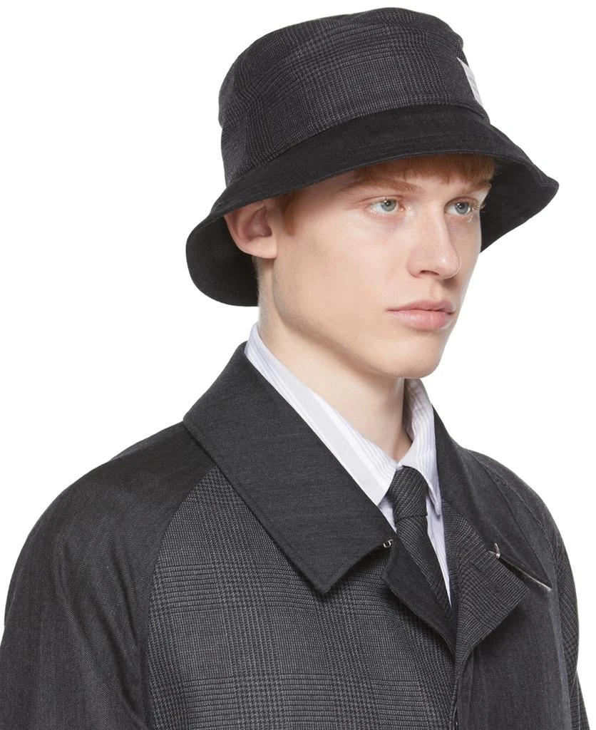 商品Thom Browne|SSENSE Exclusive Gray Wool Bucket Hat,价格¥1240,第2张图片详细描述