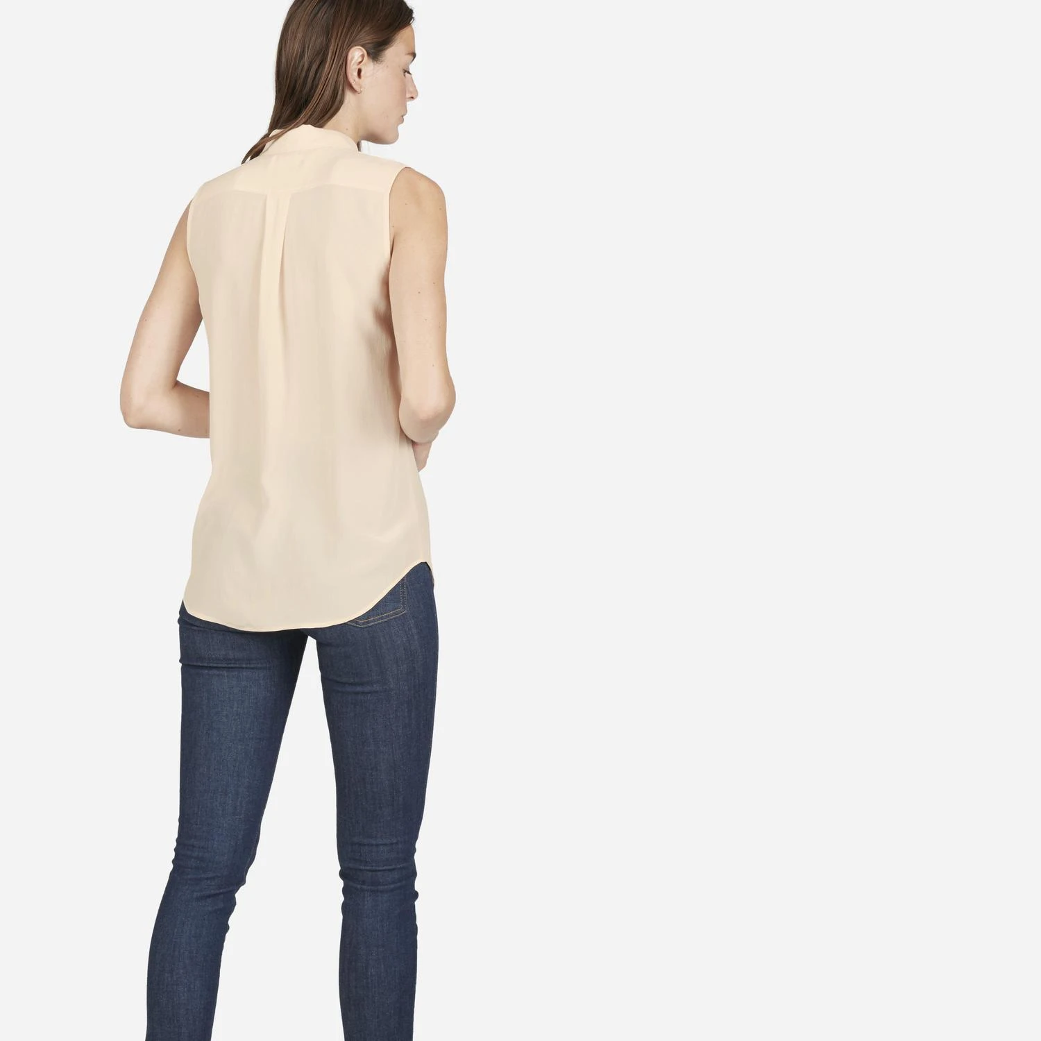 商品Everlane|休闲真丝无袖衬衣,价格¥385,第4张图片详细描述
