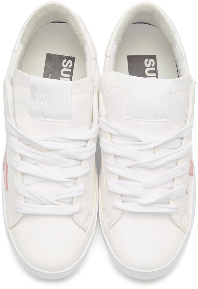 商品Golden Goose|White & Pink Superstar Sneakers,价格¥4901,第5张图片详细描述