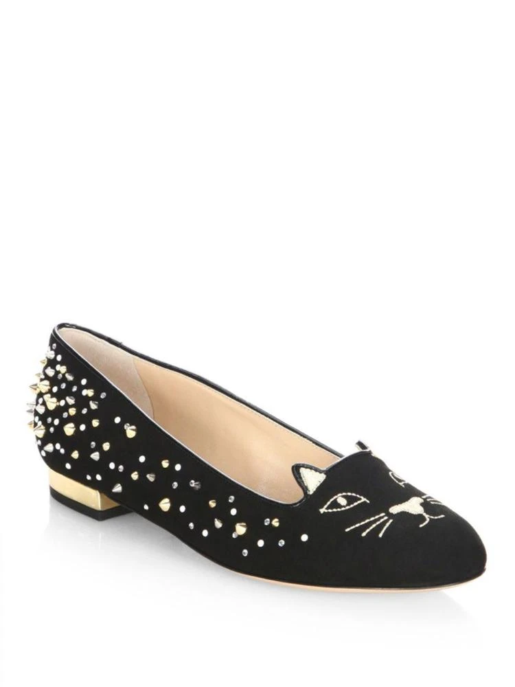 商品Charlotte Olympia|钻饰猫咪鞋,价格¥2237,第1张图片