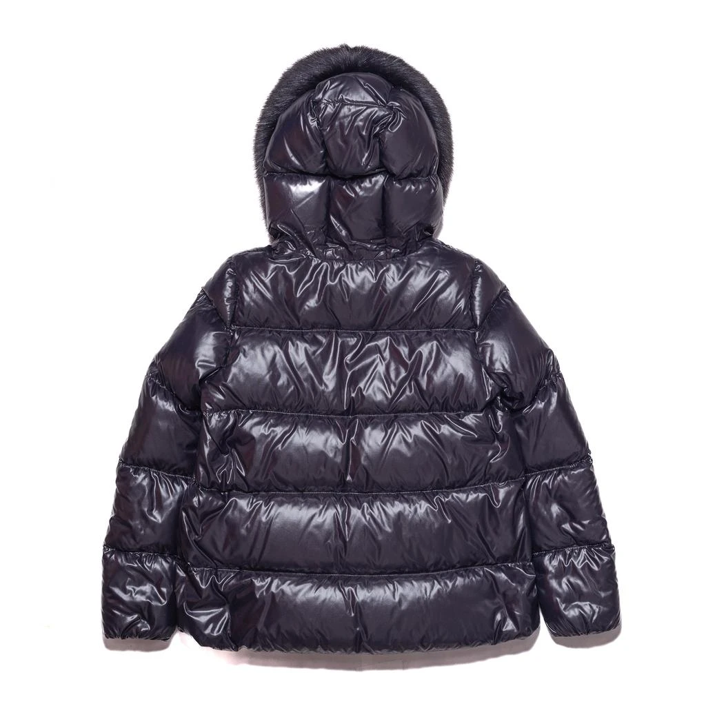 商品Moncler|Moncler Laiche Quilted Hooded Down Jacket with Removable Faux Fur Trim Black,价格¥14249,第2张图片详细描述