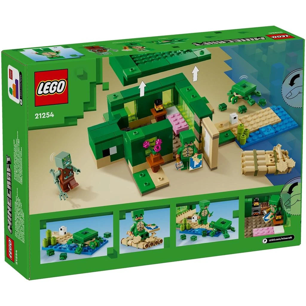 商品LEGO Minecraft The Turtle Beach House with Animal Toys 21254,价格¥242,第4张图片详细描述