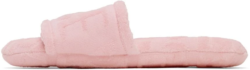 商品Versace|Pink Jacquard Slippers,价格¥553,第3张图片详细描述