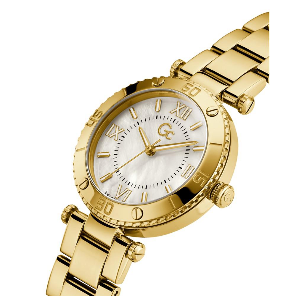 Gc Muse Women's Swiss Gold-Tone Stainless Steel Bracelet Watch 34mm商品第4张图片规格展示