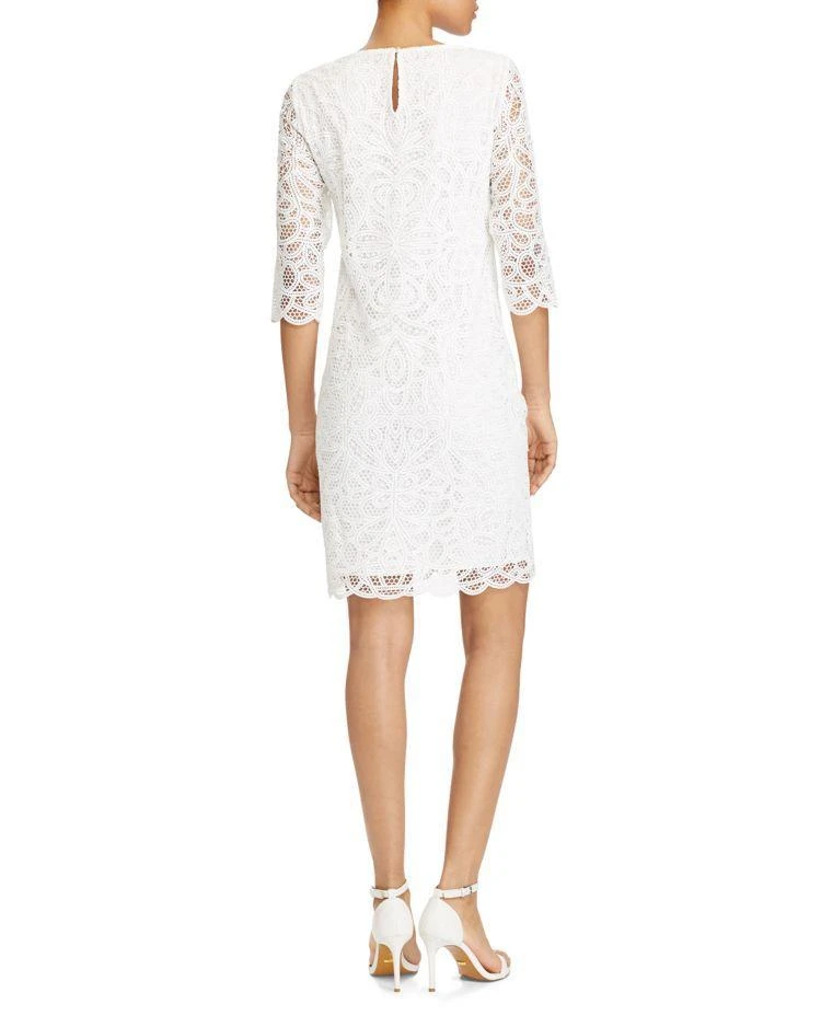 商品Ralph Lauren|Lauren Ralph Lauren Scallop Lace Shift Dress - 100% Exclusive,价格¥503,第2张图片详细描述