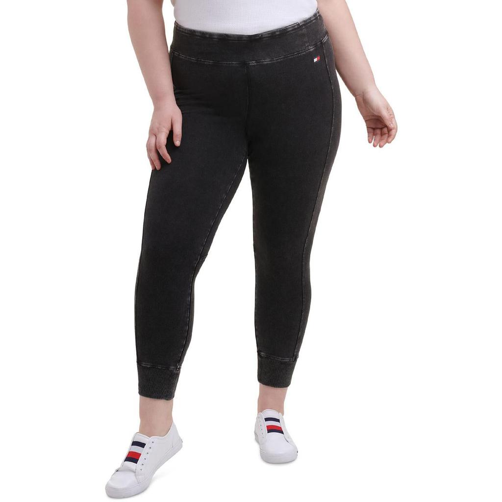 Tommy Hilfiger Sport Womens Plus Knit High Rise Leggings商品第2张图片规格展示