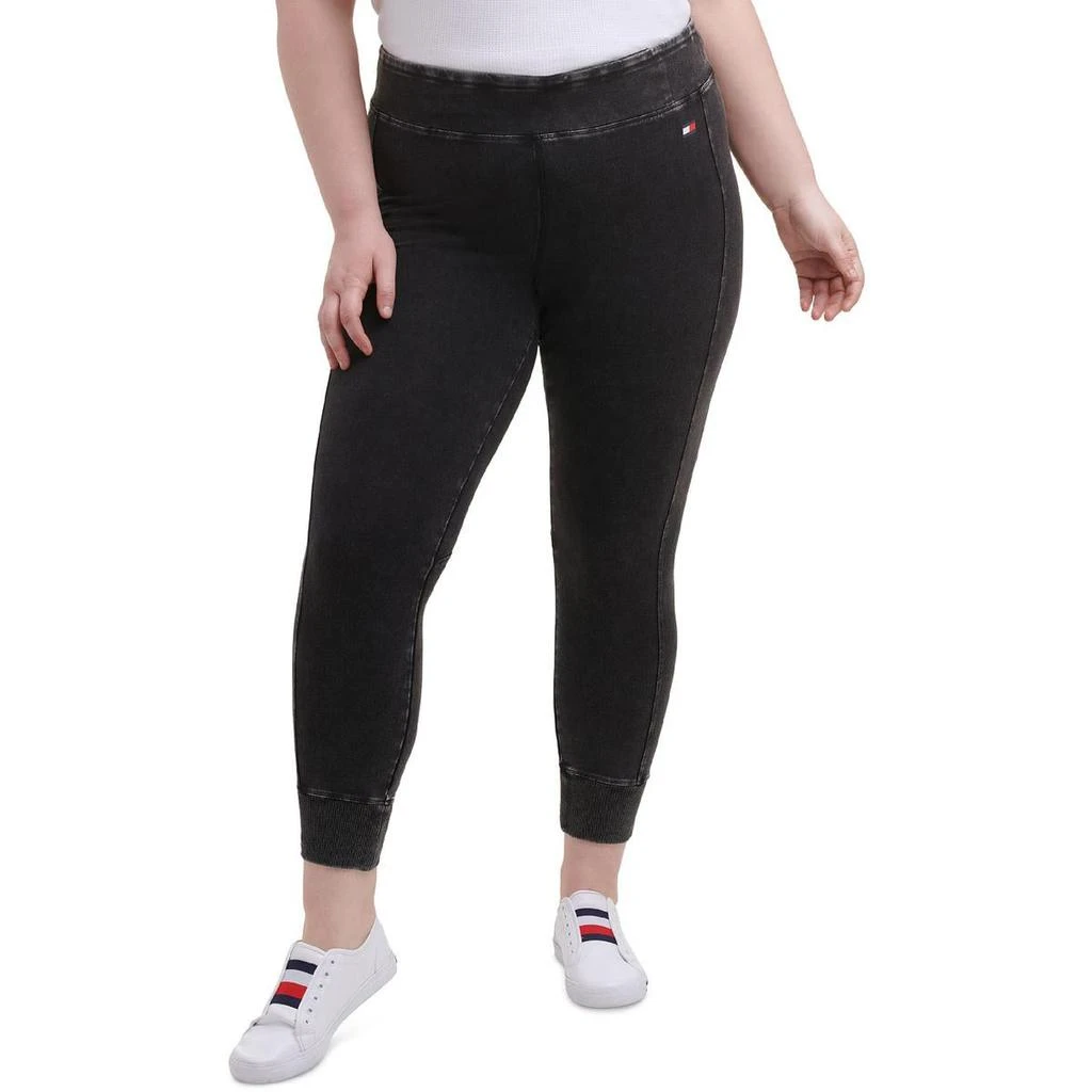 商品Tommy Hilfiger|Tommy Hilfiger Sport Womens Plus Knit High Rise Leggings,价格¥107,第2张图片详细描述