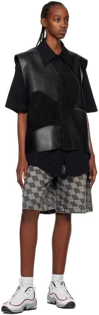 商品ADER error|Black Paneled Leather Vest,价格¥7747,第4张图片详细描述