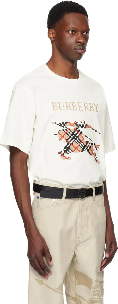 商品Burberry|Off-White Cross Stitch EKD​ Cotton T-shirt,价格¥4587,第2张图片详细描述