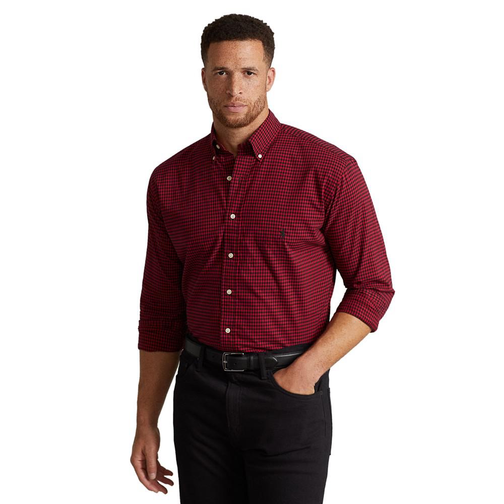 Men's Big & Tall Cotton Twill Shirt商品第1张图片规格展示