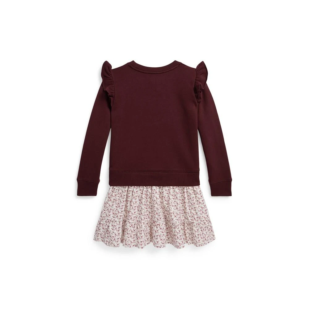 商品Ralph Lauren|Big Girls Floral Fleece Sweatshirt Dress,价格¥367,第5张图片详细描述