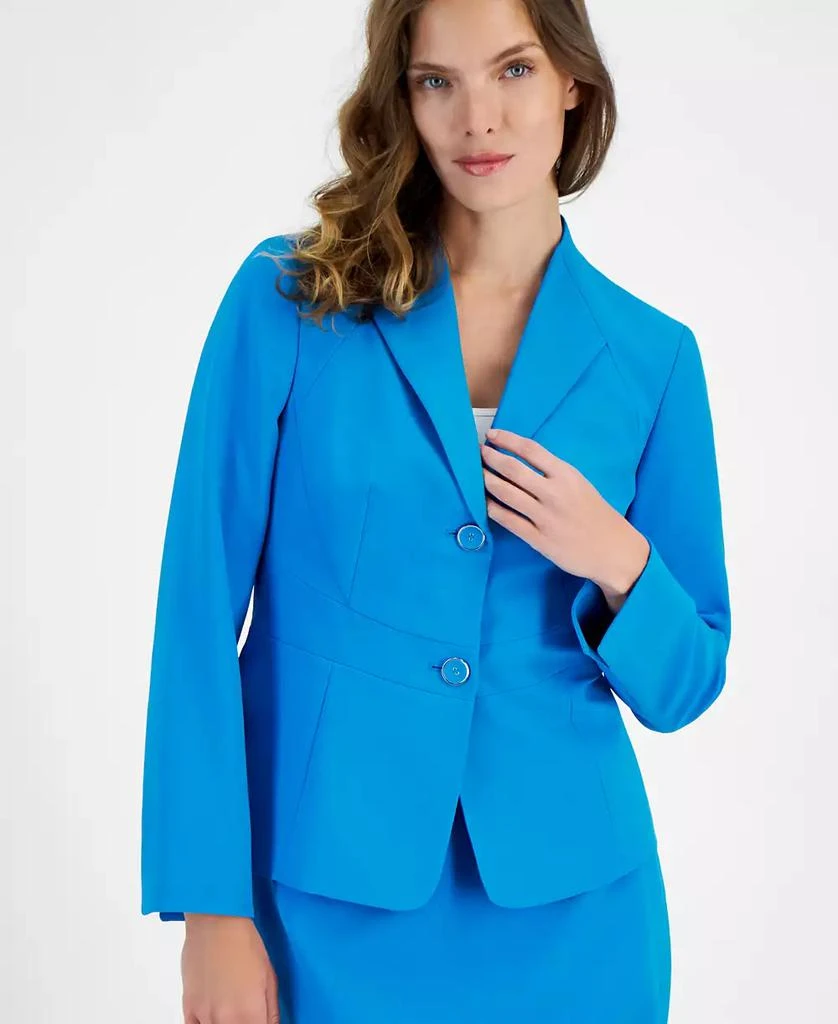 商品Le Suit|Two-Button Jacket & Pencil Skirt Suit Set, Regular & Petite,价格¥739,第3张图片详细描述