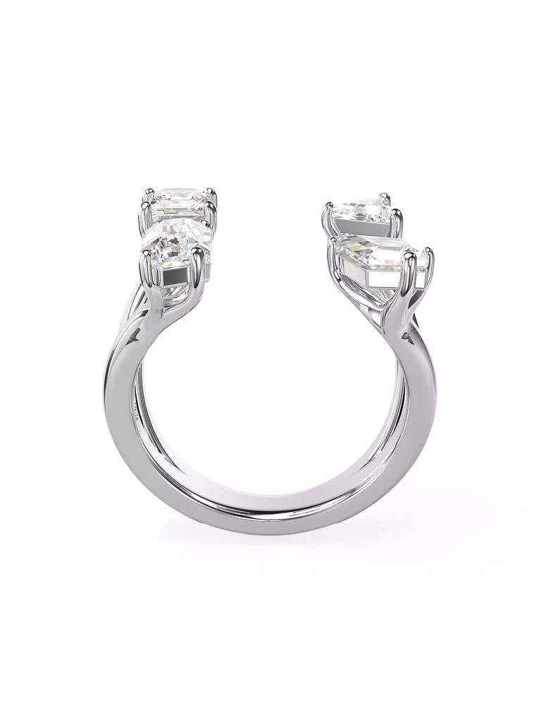 商品Swarovski|Mesmera Rhodium-Plated & Crystal Open Ring,价格¥891,第4张图片详细描述
