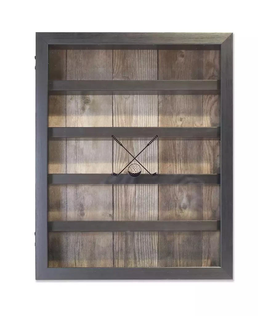 Golf Ball Shadow Box Display Case - Holds 25 Logo Balls, 11" x 14" 商品