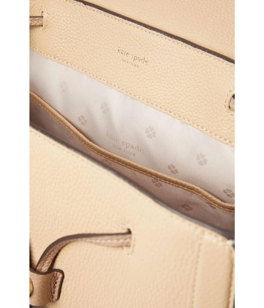 商品Kate Spade|Knott Color-Blocked Pebbled Leather Medium Flap Backpack,价格¥1213,第3张图片详细描述