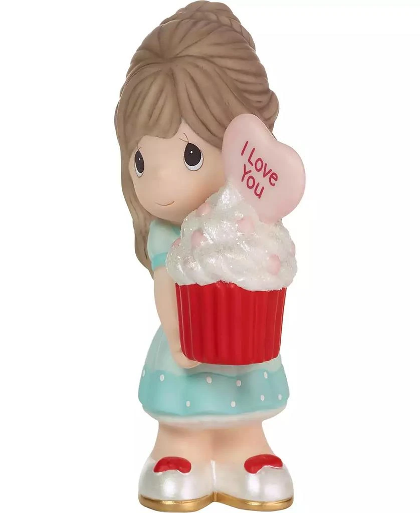 商品Precious Moments|222001E You Bake Me Happy Brunette Girl Porcelain Figurine,价格¥328,第3张图片详细描述