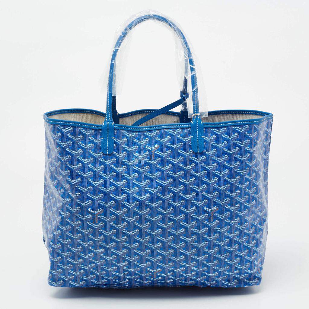 Goyard Blue Goyardine Coated Canvas and Leather Saint Louis PM Tote商品第4张图片规格展示