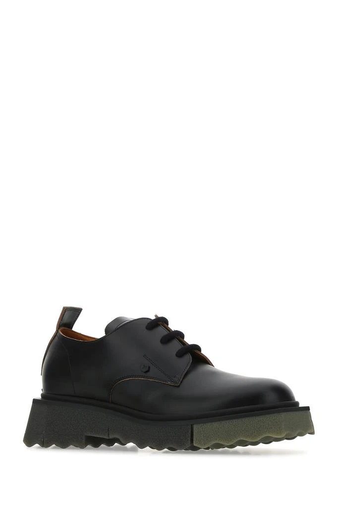 商品Off-White|Black leather lace-up shoes,价格¥3763,第1张图片