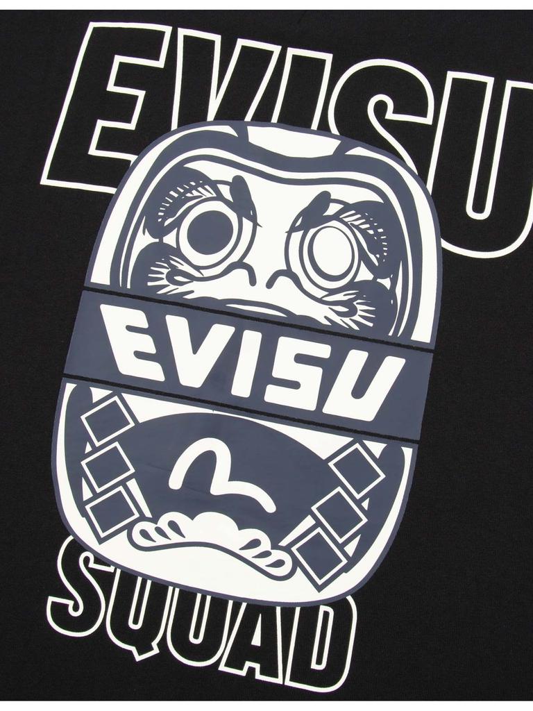 Evisu Black Cotton T-shirt商品第3张图片规格展示